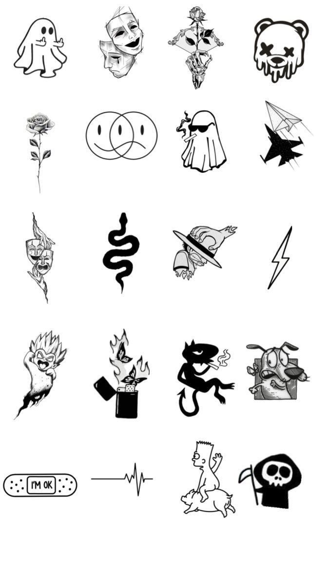 Halloween flash — numbered sheet, spooky hearts, butterflies, skulls