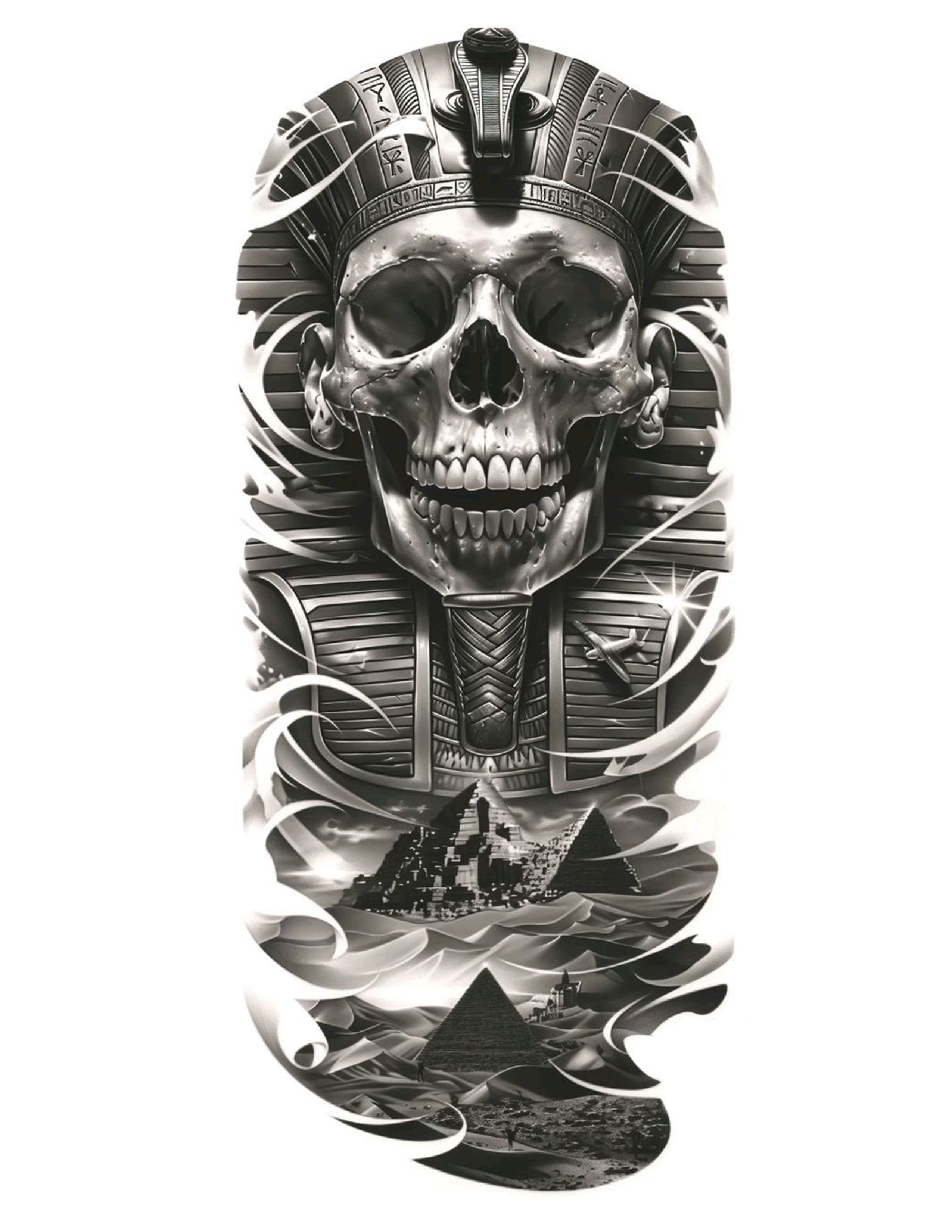 Pharaoh Skull — Egypt Sleeve