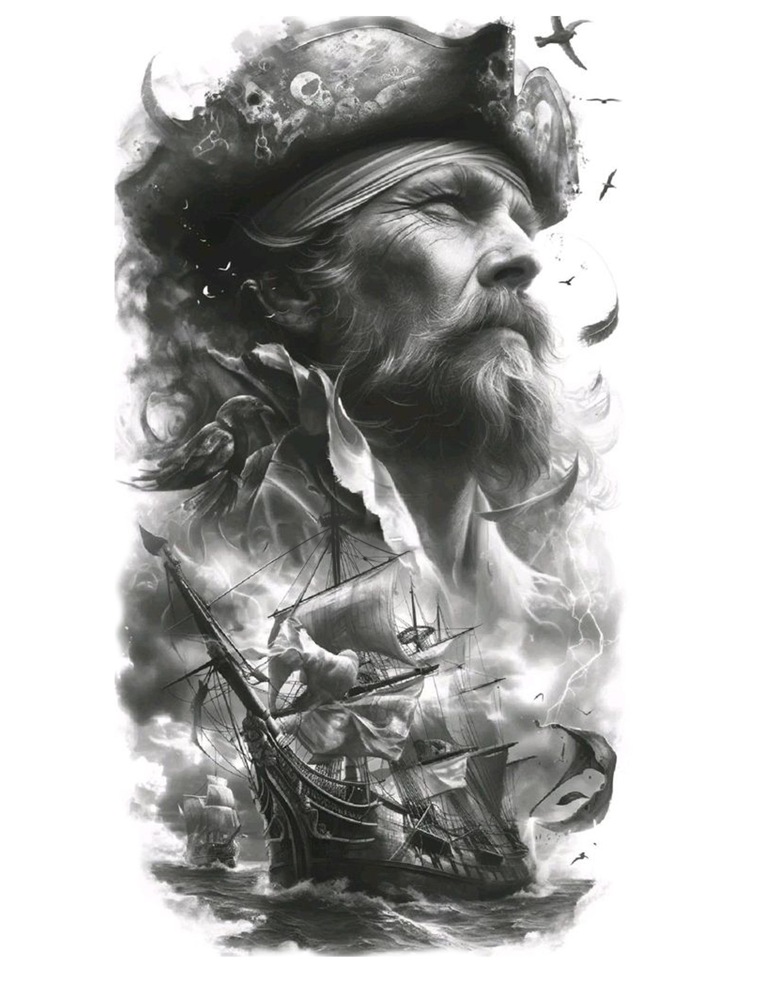 Pirate & Ship Sleeve