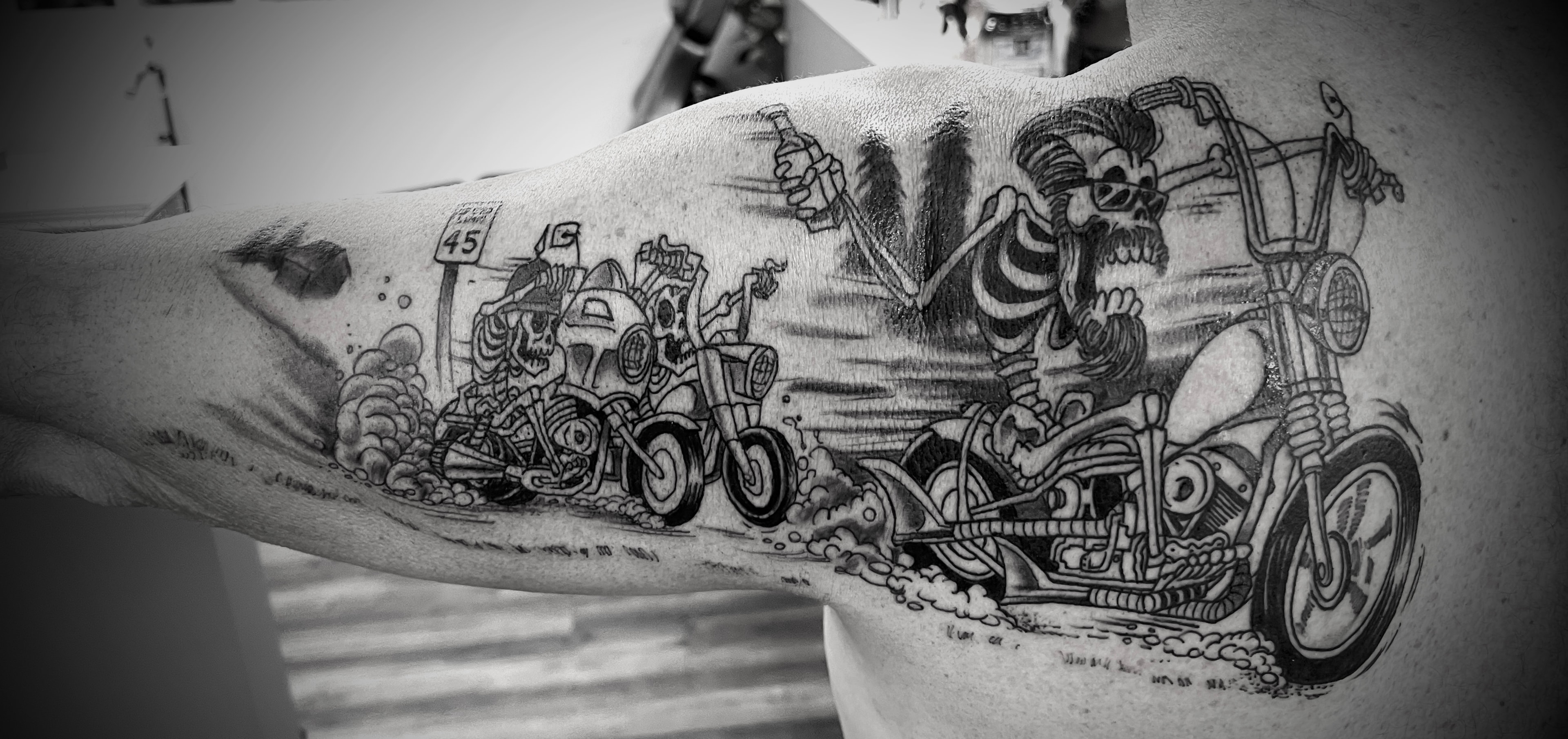 Skeleton Bikers
